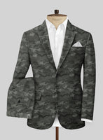 Modern Gray Camo Suit - StudioSuits