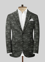 Modern Gray Camo Suit - StudioSuits