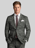 Modern Gray Camo Suit - StudioSuits