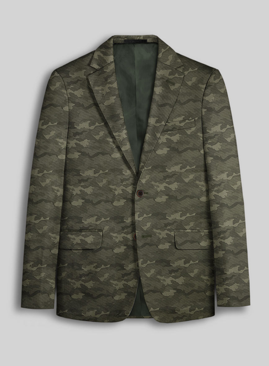 Modern Green Camo Jacket - StudioSuits