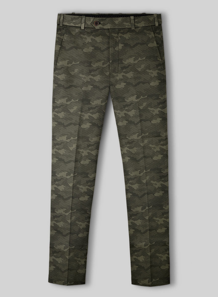 Modern Green Camo Pants - StudioSuits