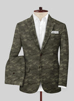 Modern Green Camo Suit - StudioSuits