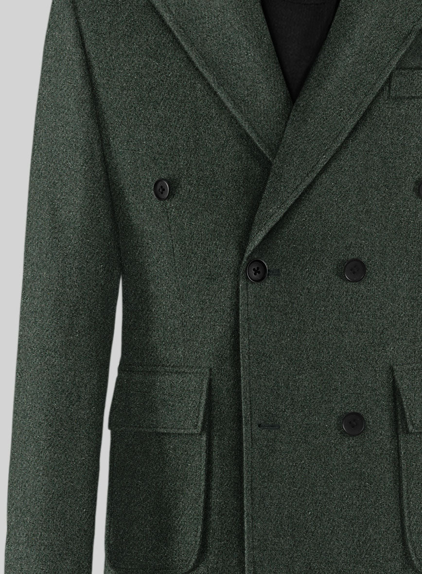 Musto Green Heavy Tweed Overcoat - StudioSuits