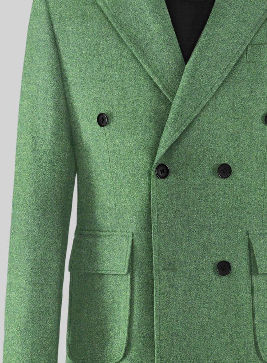 Musto Highlander Heavy Paris Green Tweed Overcoat - StudioSuits