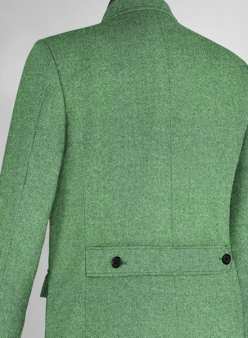 Musto Highlander Heavy Paris Green Tweed Overcoat