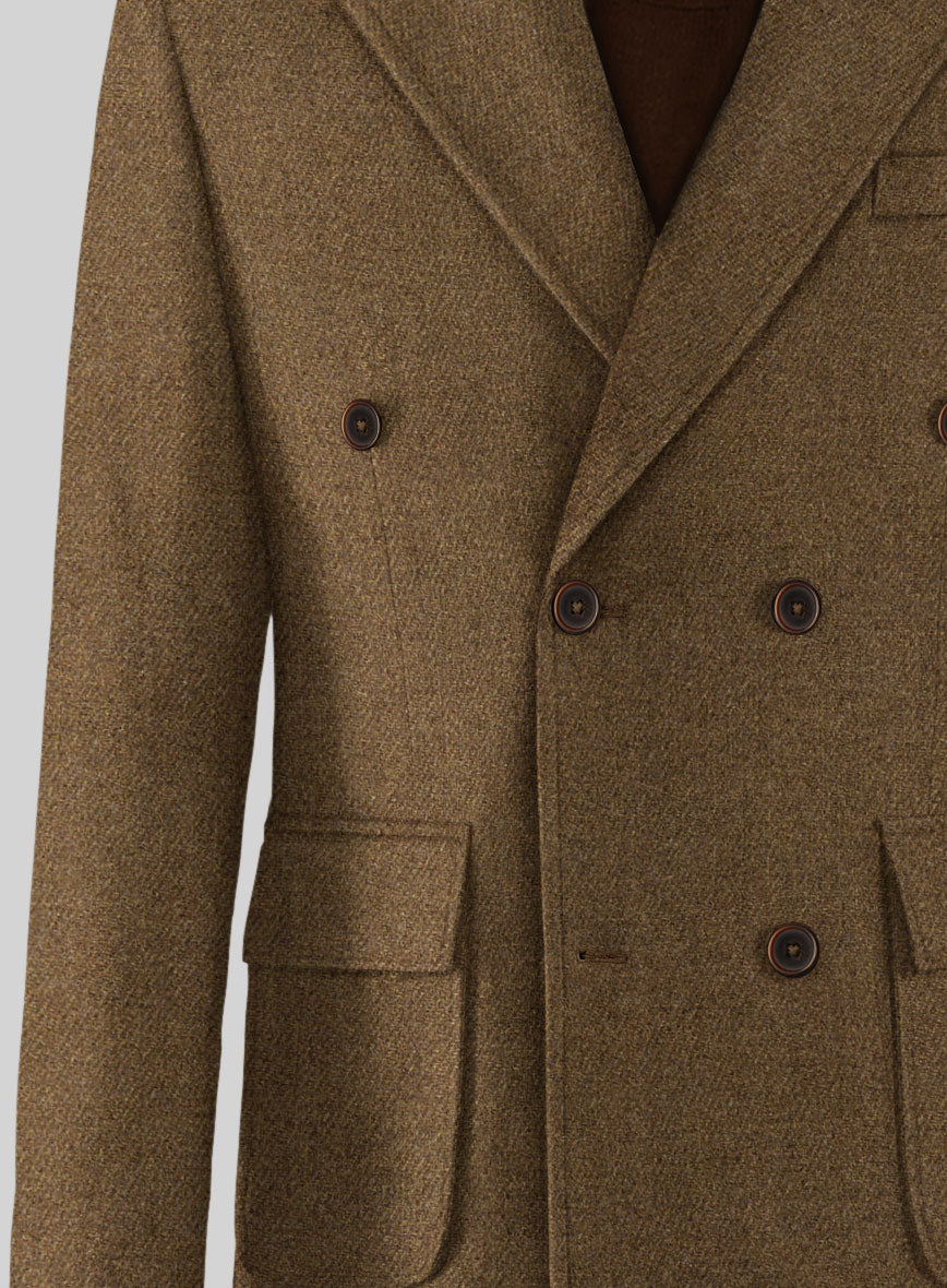 Musto Royal Brown Heavy Tweed Overcoat - StudioSuits