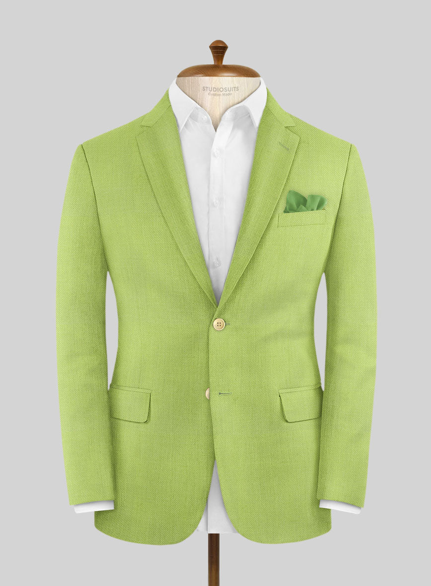 Muted Neon Green Jacket - StudioSuits