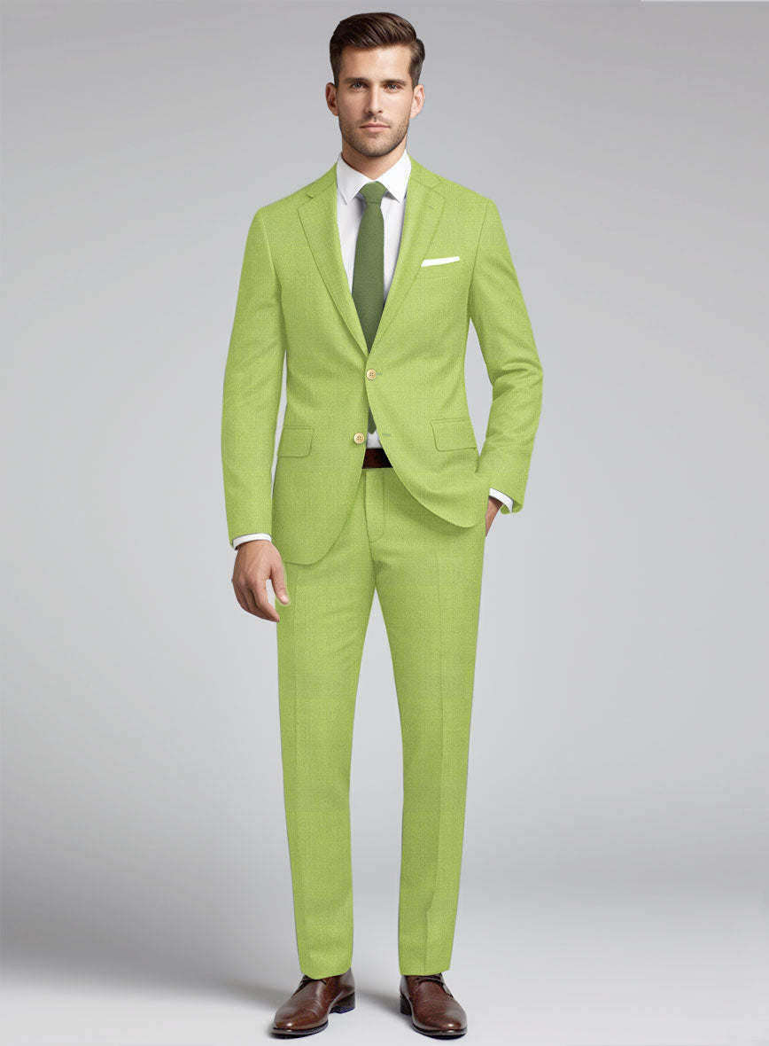 Muted Neon Green Suit - StudioSuits