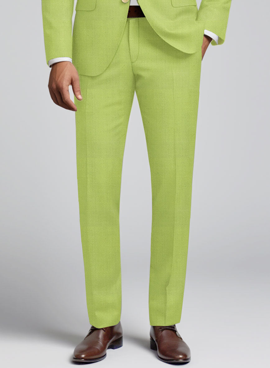 Muted Neon Green Suit - StudioSuits