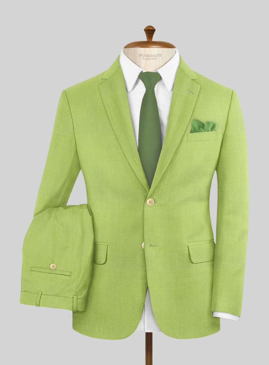 Muted Neon Green Suit - StudioSuits