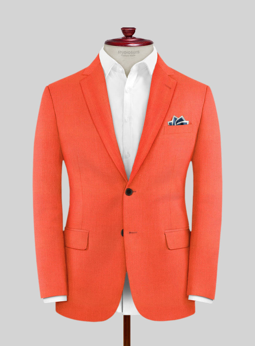 Muted Neon Orange Suit - StudioSuits