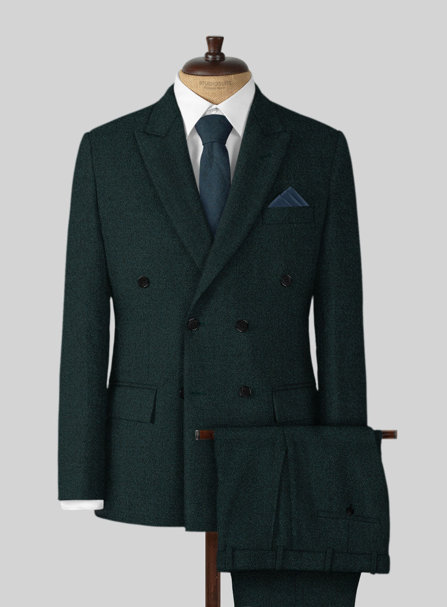 Naples Bello Green Tweed Suit - StudioSuits