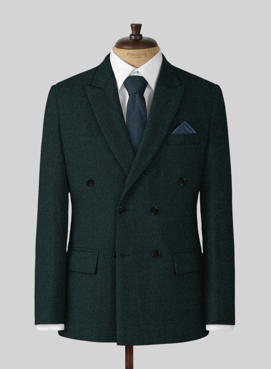 Naples Bello Green Tweed Suit - StudioSuits