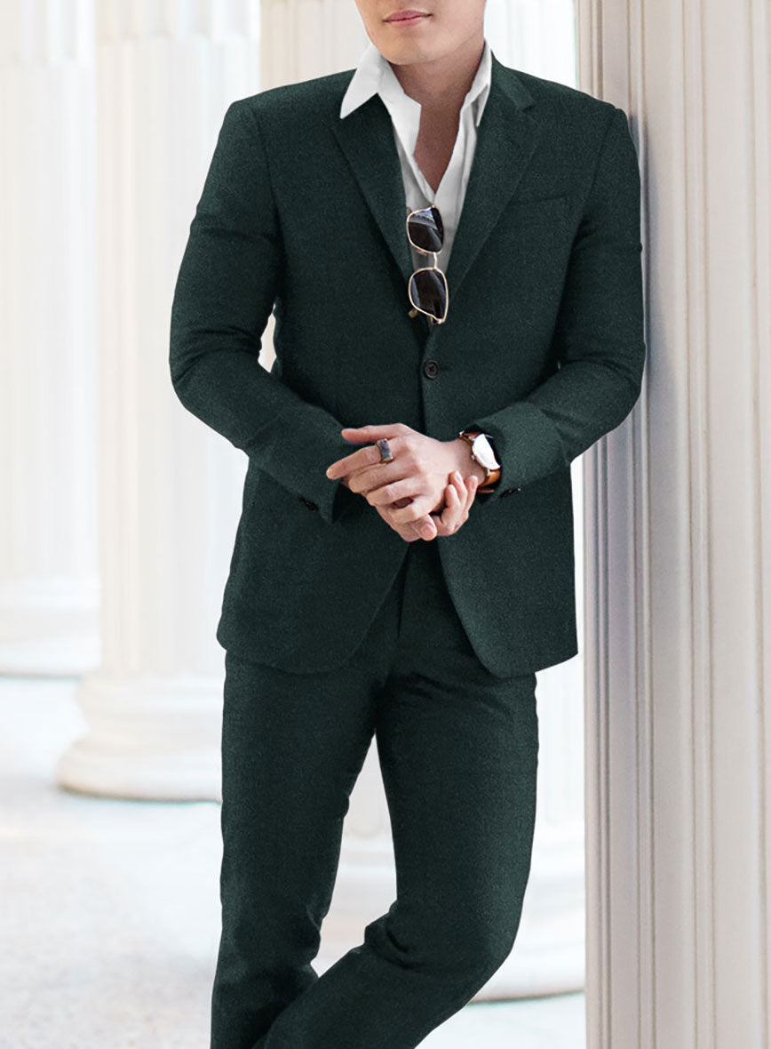 Naples Bello Green Tweed Suit - StudioSuits