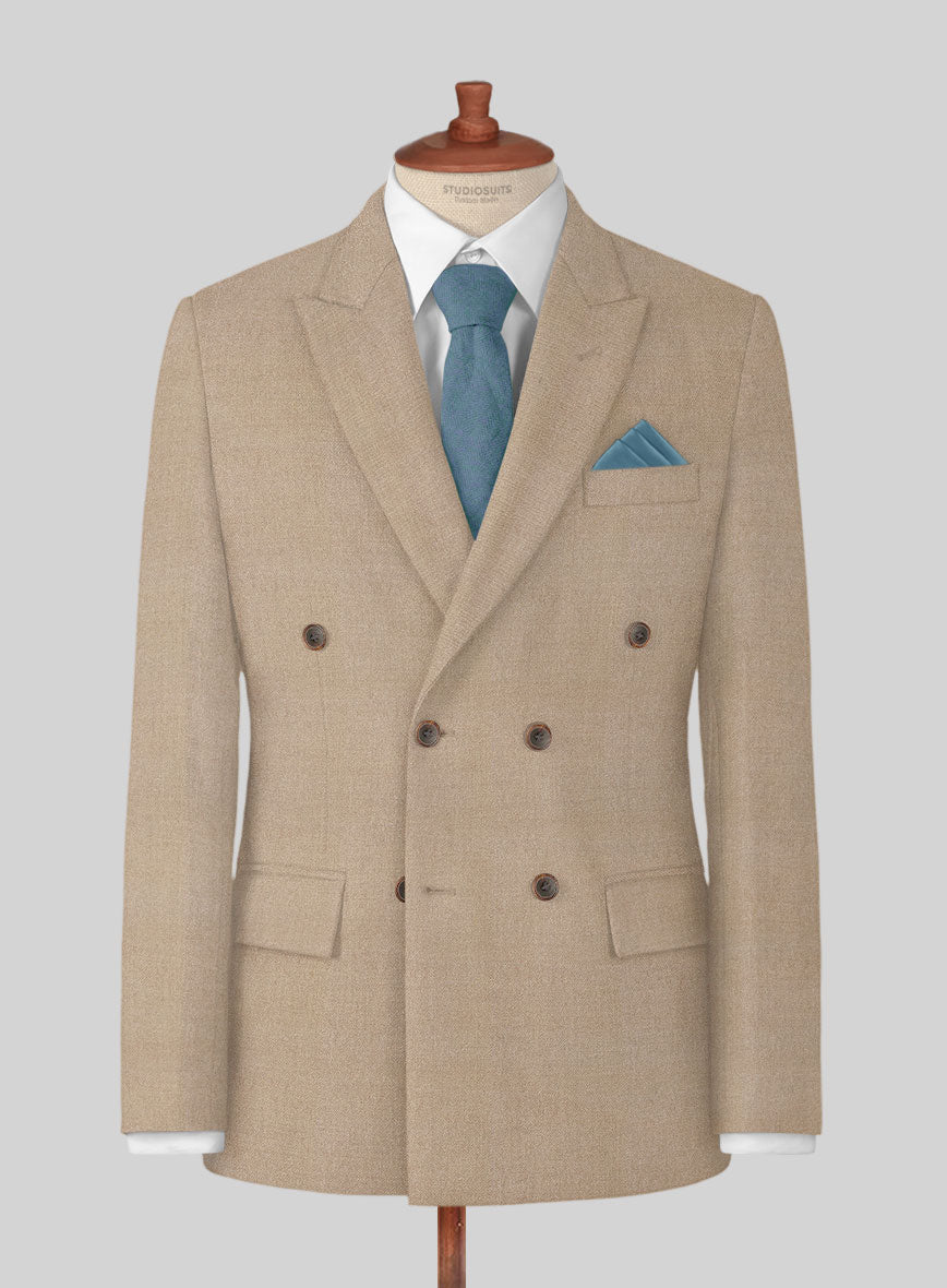 Naples Champagne Tweed Jacket - StudioSuits