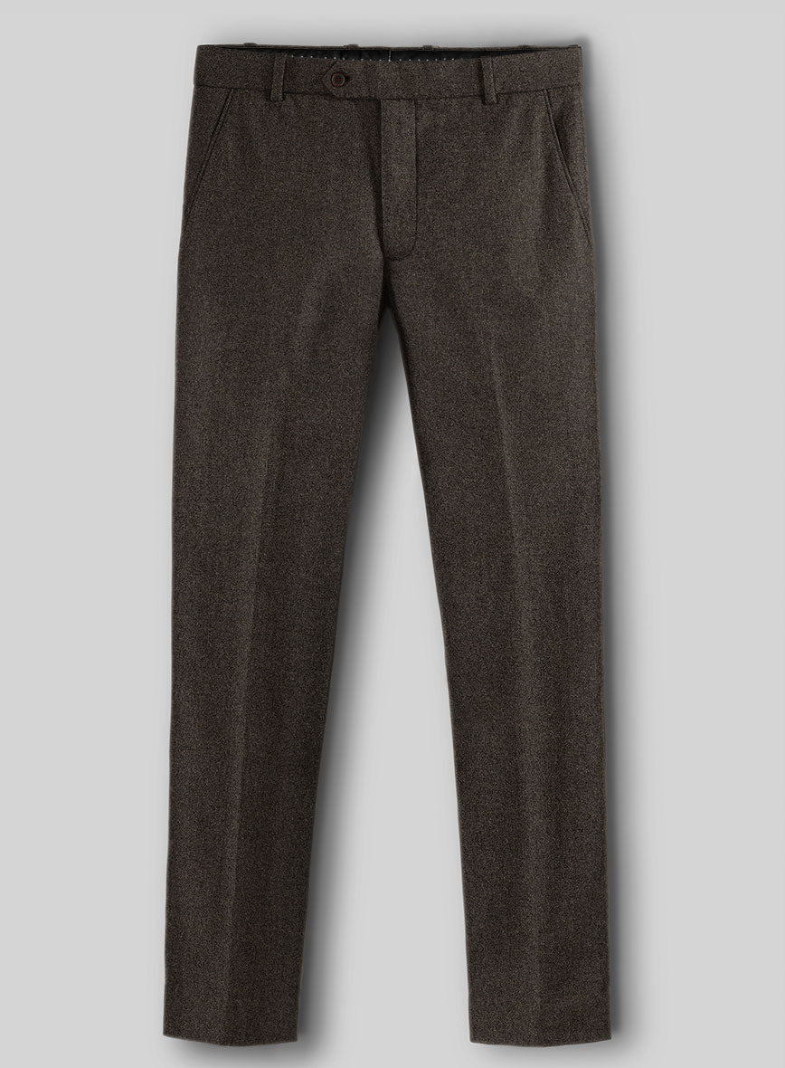 Naples Dark Brown Tweed Pants