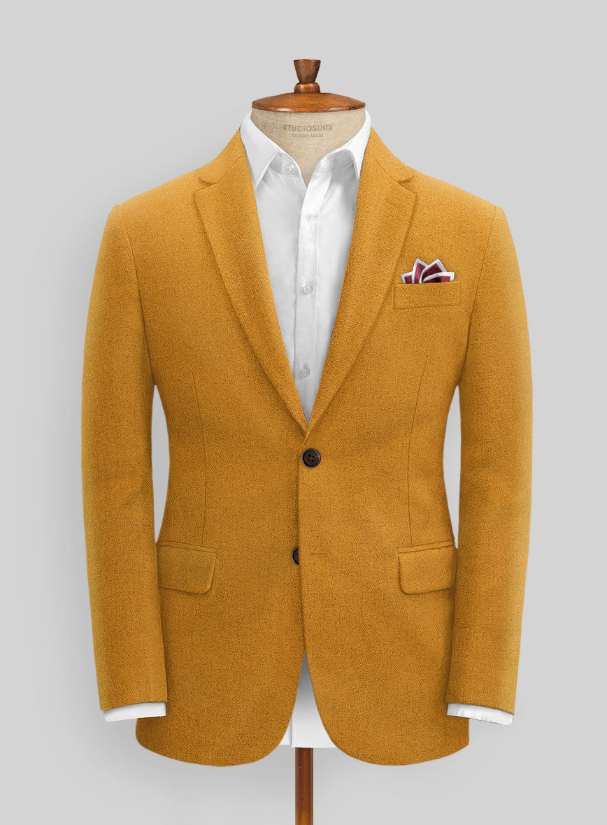 Naples Mimosa Yellow Tweed Suit - StudioSuits