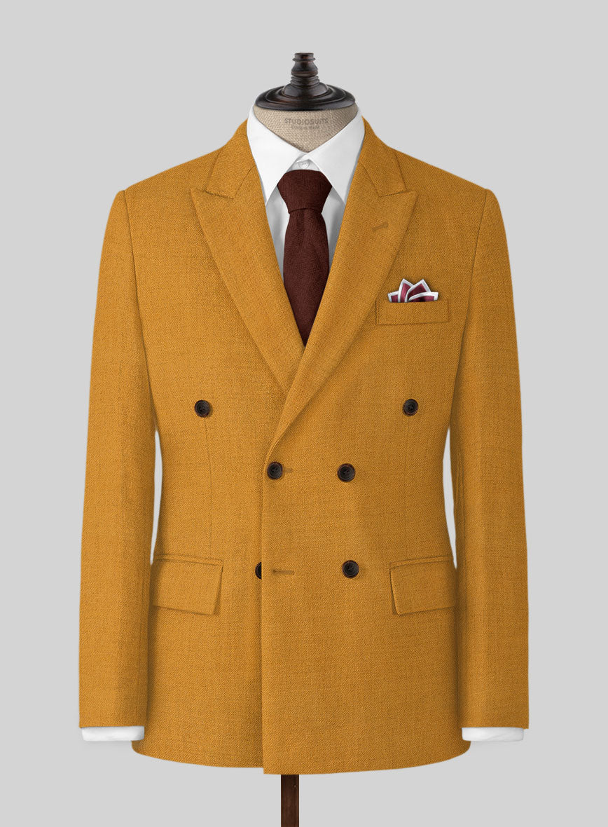 Naples Mimosa Yellow Tweed Suit - StudioSuits