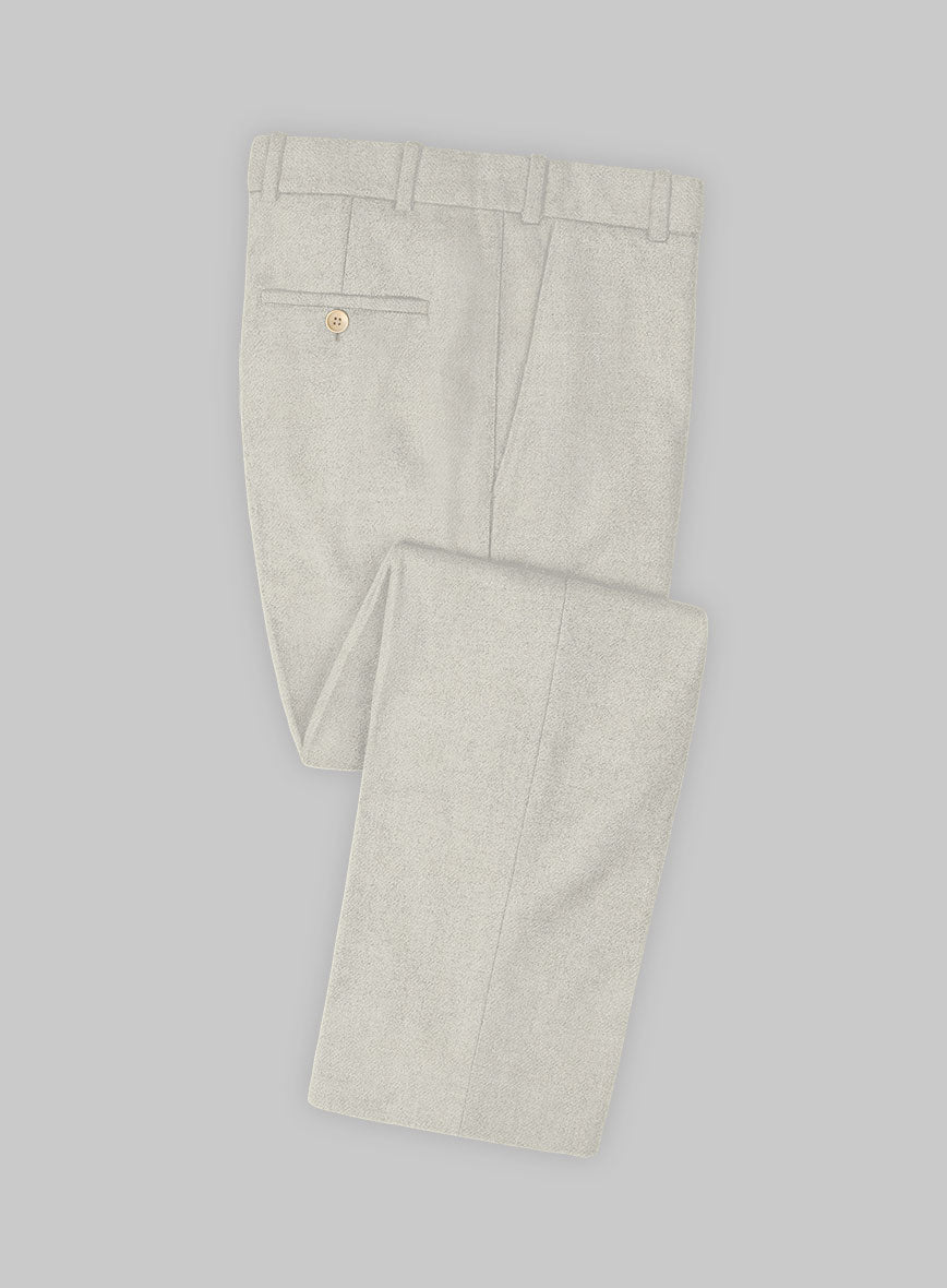 Naples Off White Tweed Pants - StudioSuits