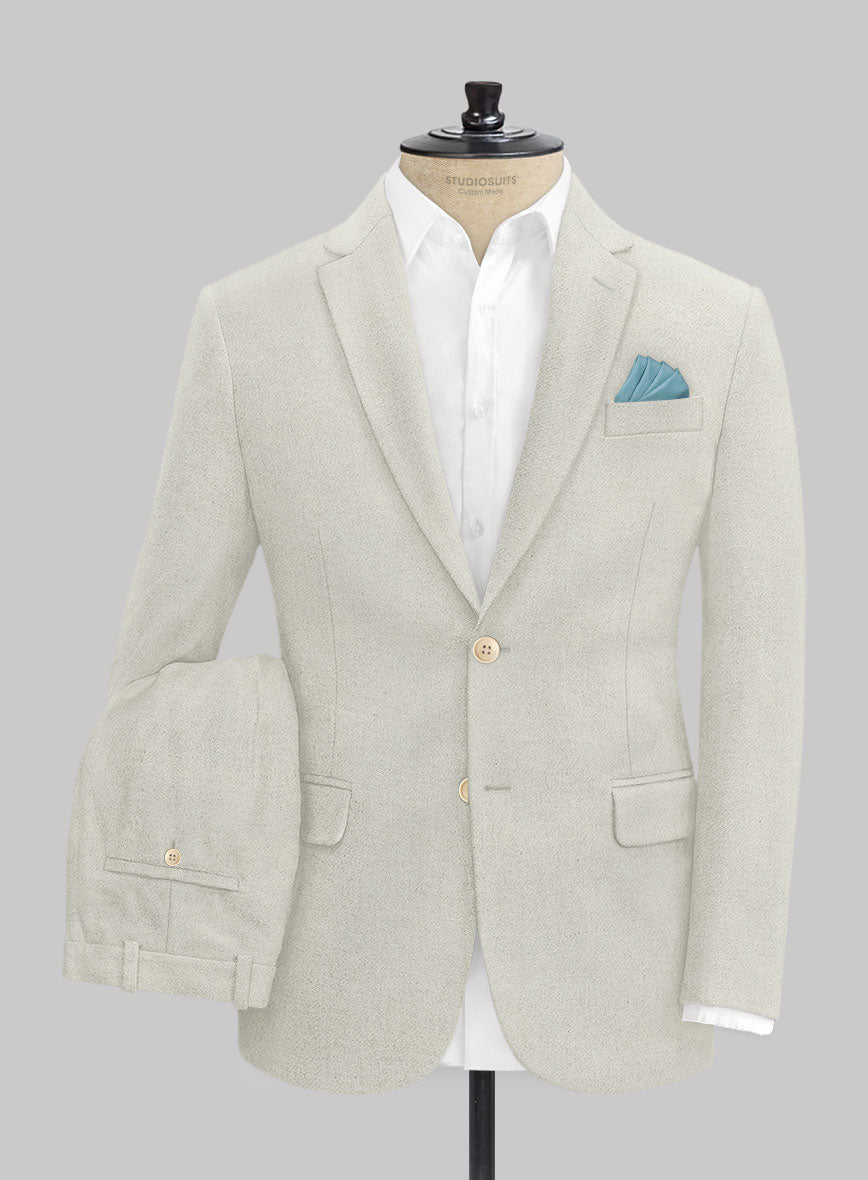 Naples Off White Tweed Suit - StudioSuits