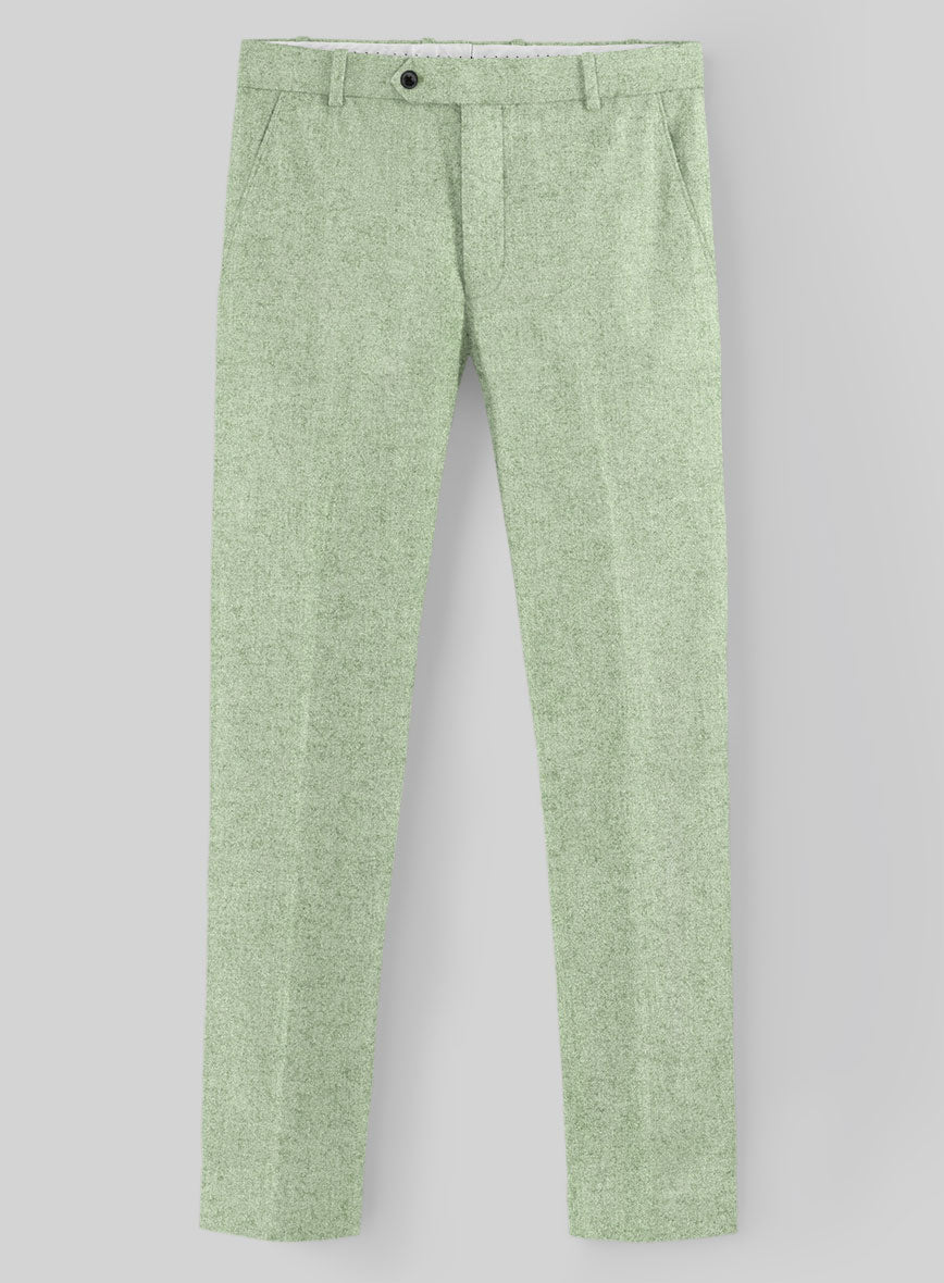 Naples Pista Green Tweed Pants - StudioSuits