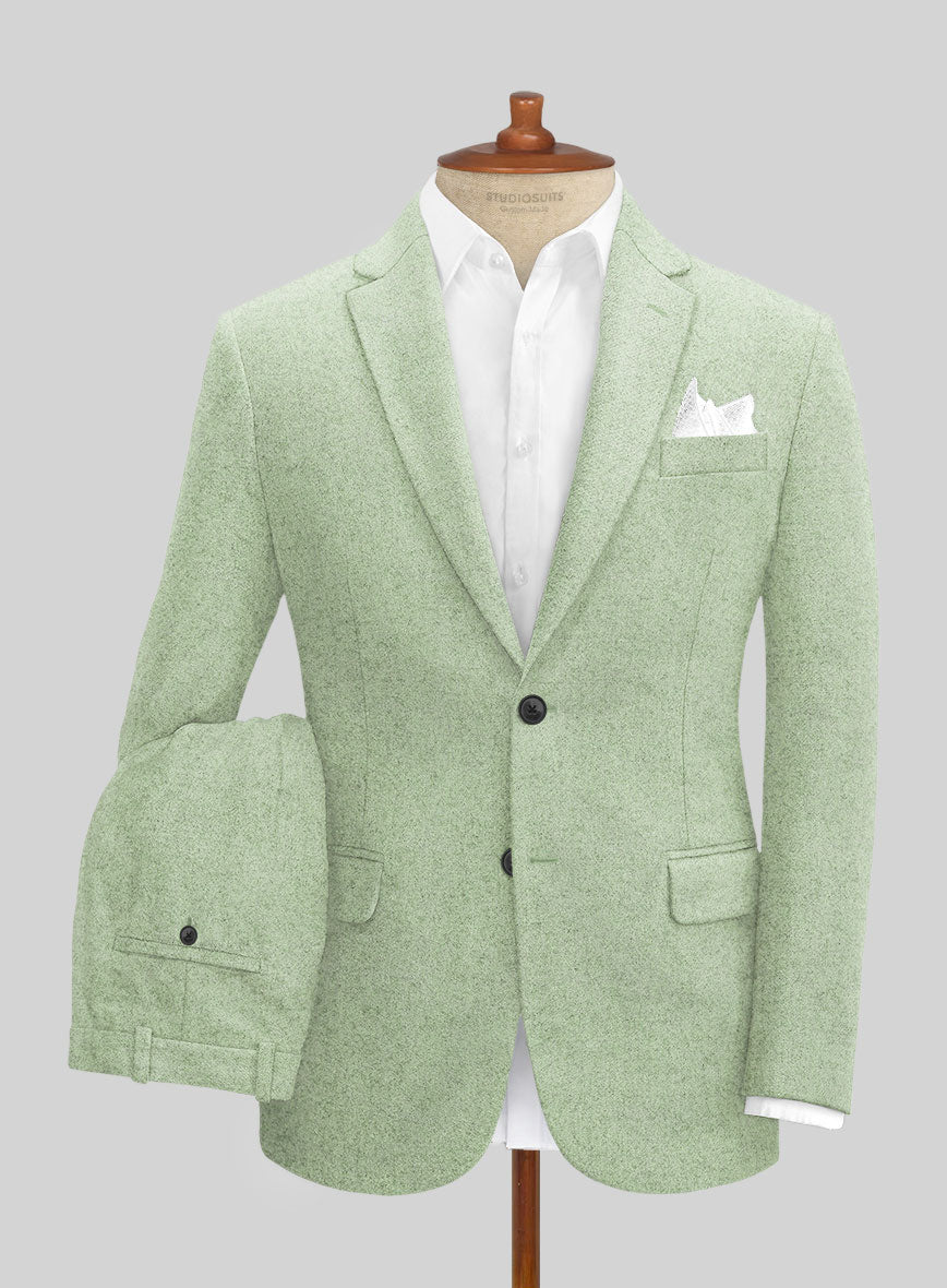 Naples Pista Green Tweed Suit - StudioSuits