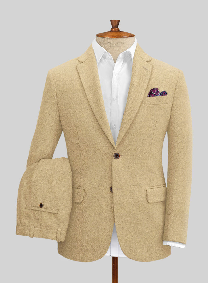 Naples Sahara Beige Tweed Suit – StudioSuits