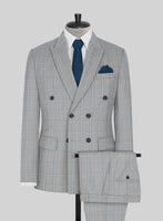 Napolean Aria Light Gray Wool Suit - StudioSuits