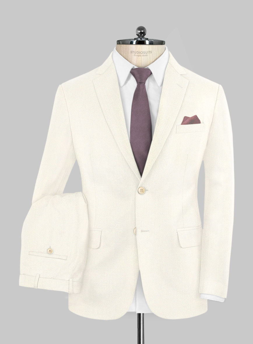 Napolean Ivory Wool Suit - StudioSuits