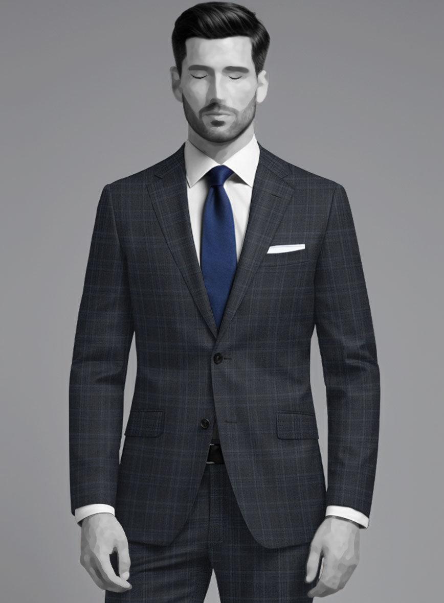 Napolean Gatsby's Blue Glen Wool Suit - StudioSuits