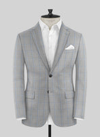 Napolean Aria Light Gray Wool Jacket - StudioSuits