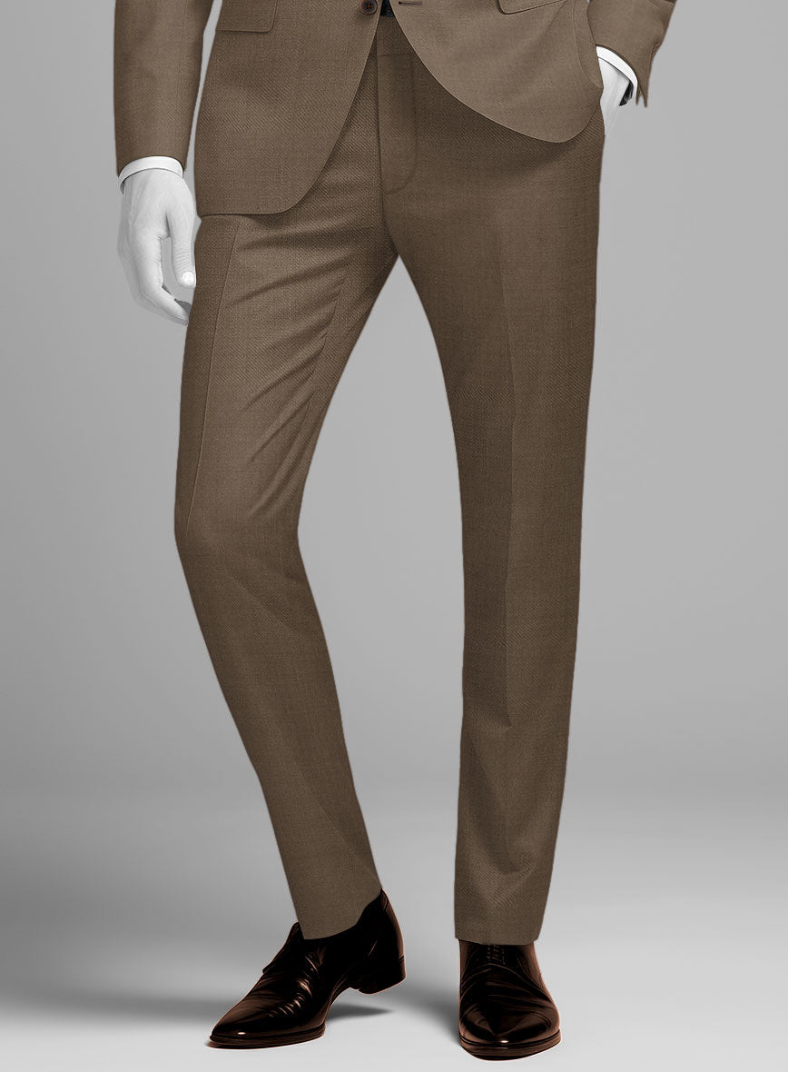 Napolean Brown Wool Pants - StudioSuits