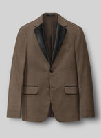 Napolean Brown Wool Tuxedo Suit - StudioSuits