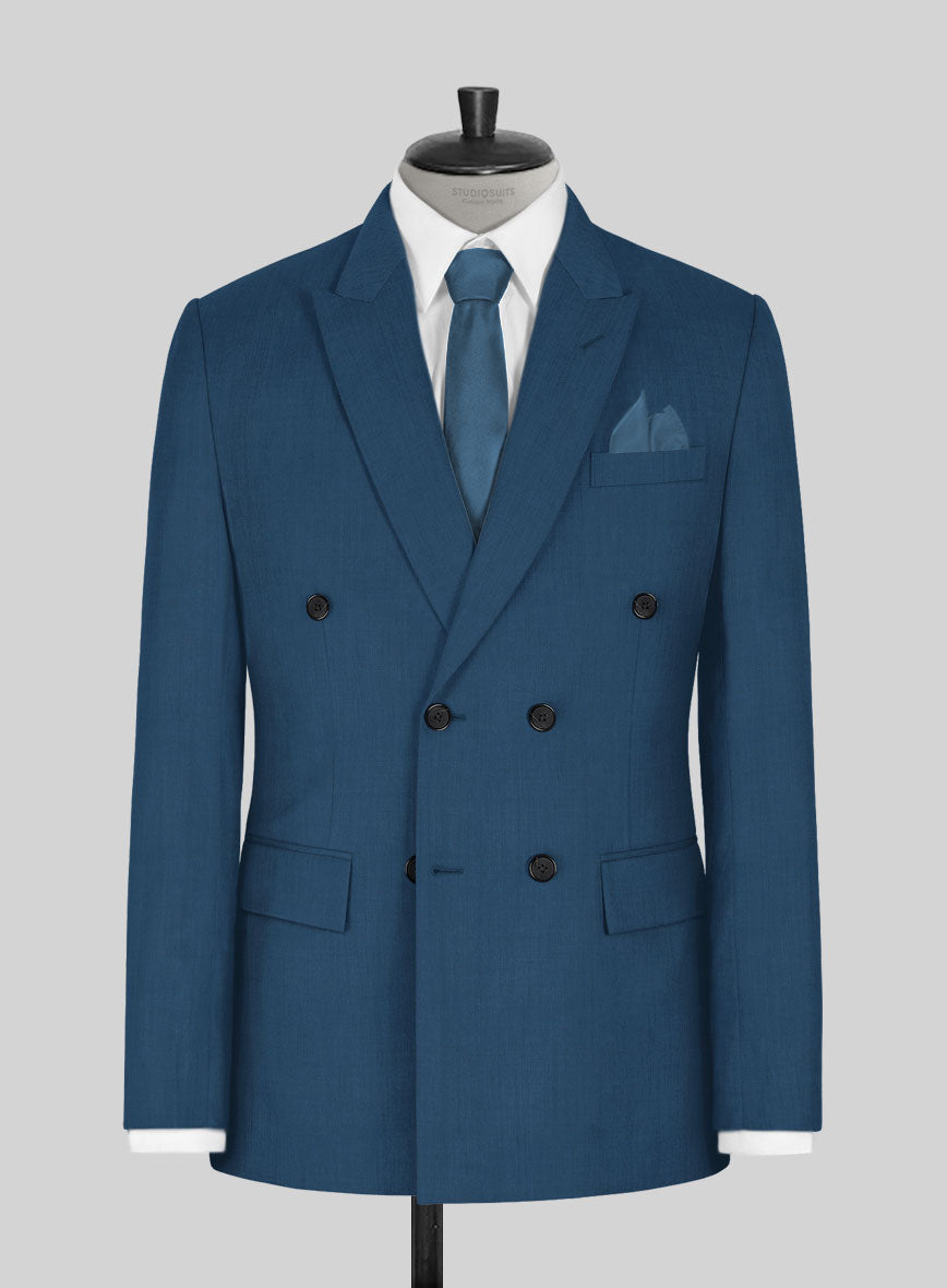 Napolean Casa Blue Wool Jacket - StudioSuits