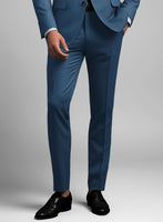 Napolean Casa Blue Wool Tuxedo Suit - StudioSuits