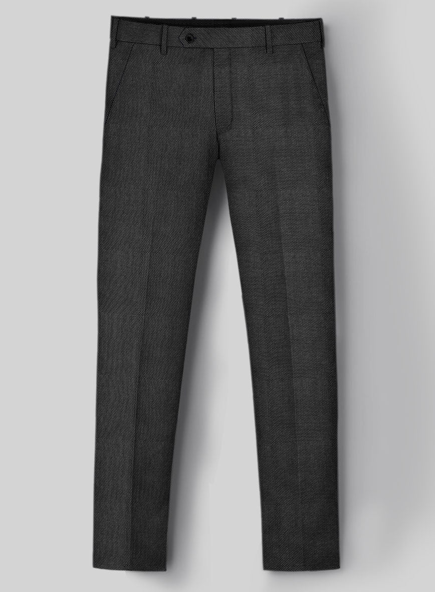 Napolean Cavalry Twill Charcoal Wool Suit - StudioSuits