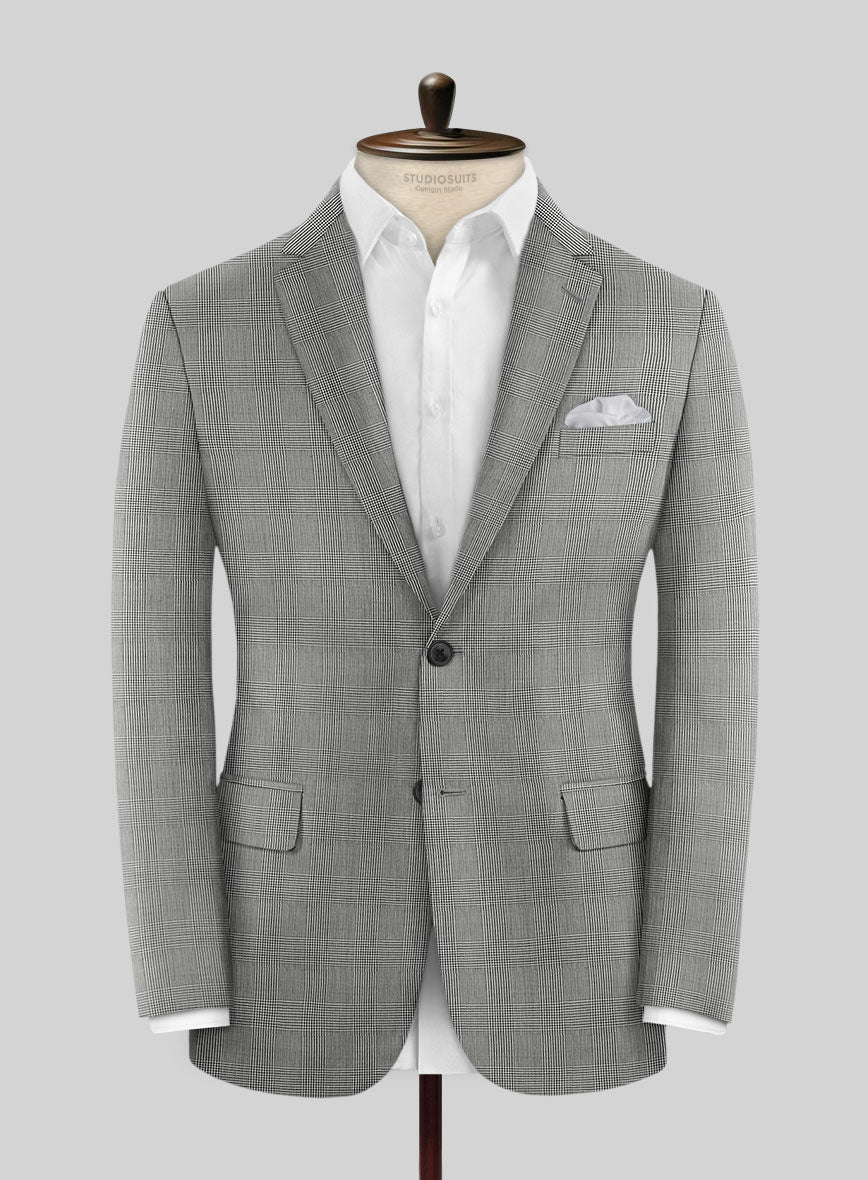 Napolean Classic Glen Wool Jacket - StudioSuits