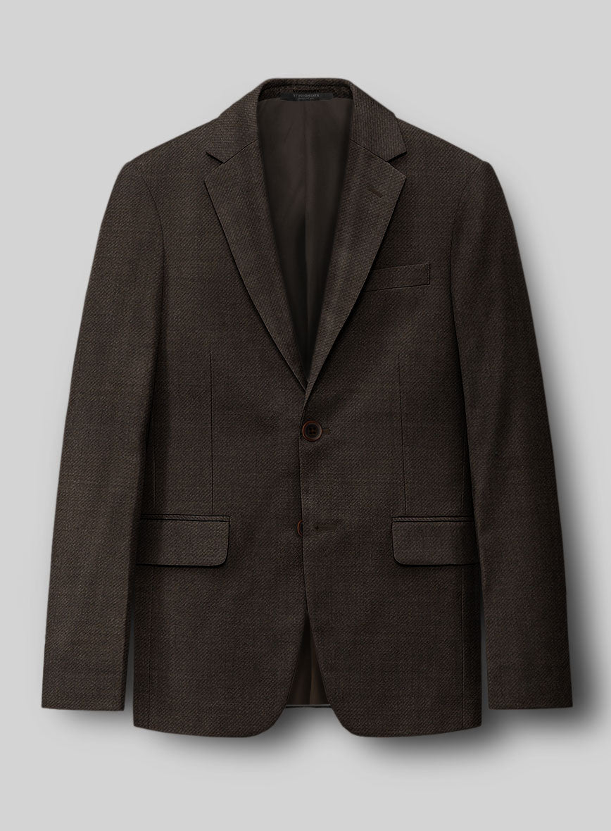 Napolean Dark Brown Wool Suit - StudioSuits