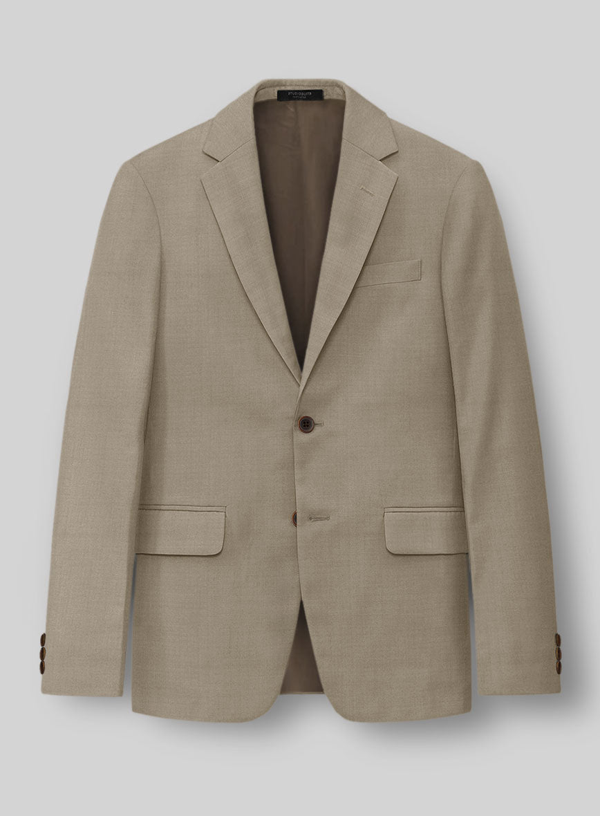 Napolean Dark Khaki Wool Jacket - StudioSuits