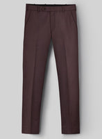 Napolean Dark Wine Wool Pants - StudioSuits