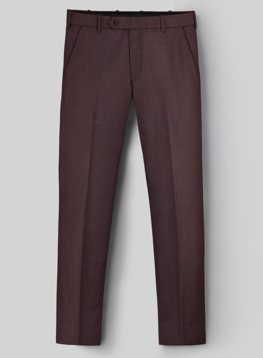 Napolean Dark Wine Wool Suit - StudioSuits