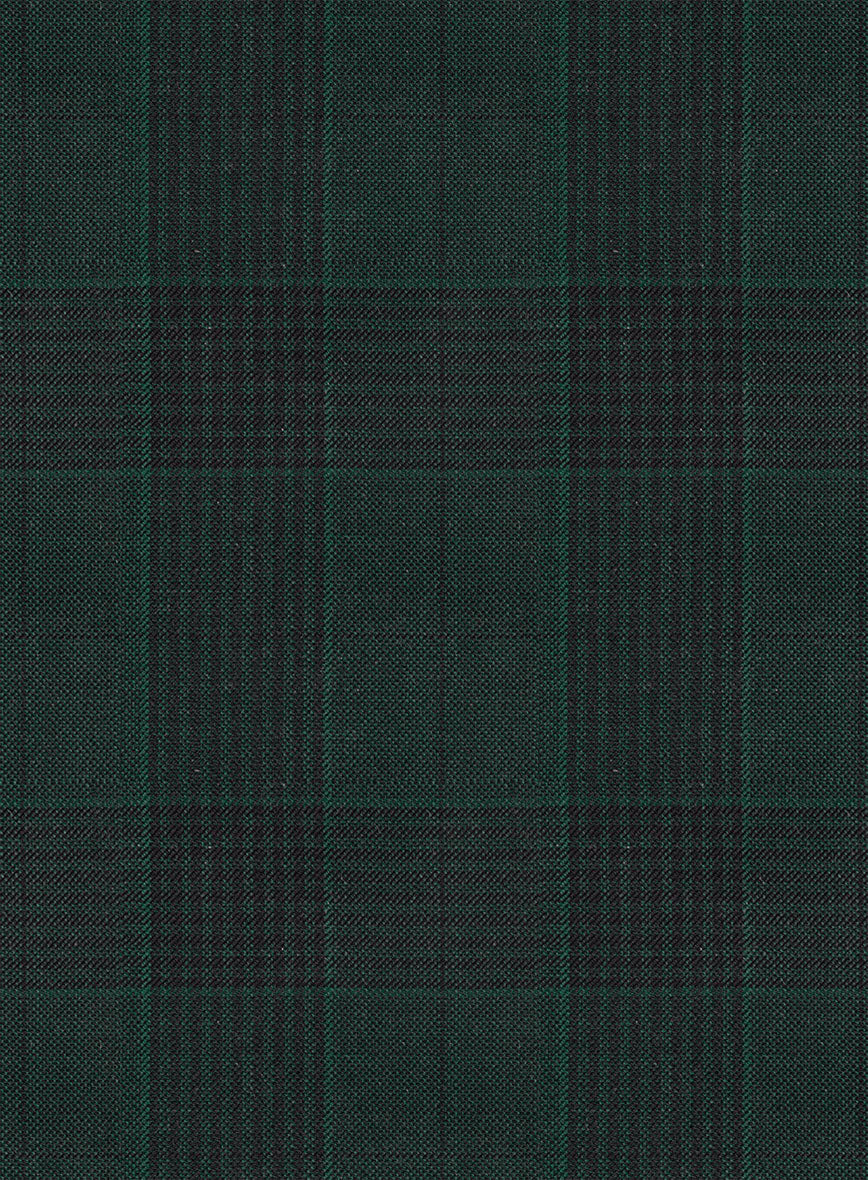 Napolean Devon Check Green Wool Jacket - StudioSuits