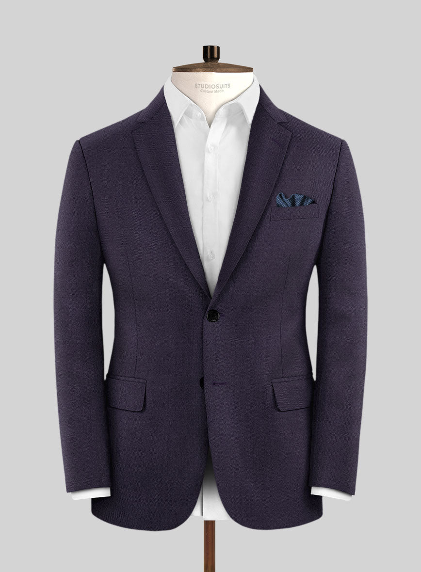 Napolean Eggplant Wool Jacket