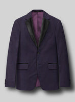 Napolean Eggplant Wool Tuxedo Suit - StudioSuits