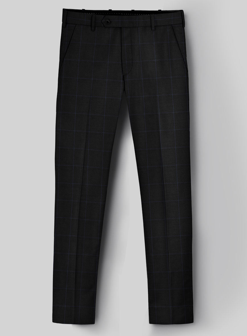 Napolean Fissa Black Wool Suit - StudioSuits