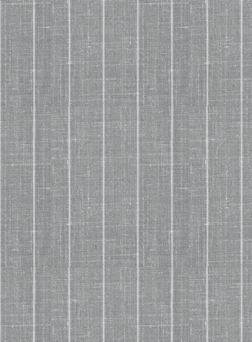 Napolean Genova Stripe Gray Wool Suit - StudioSuits