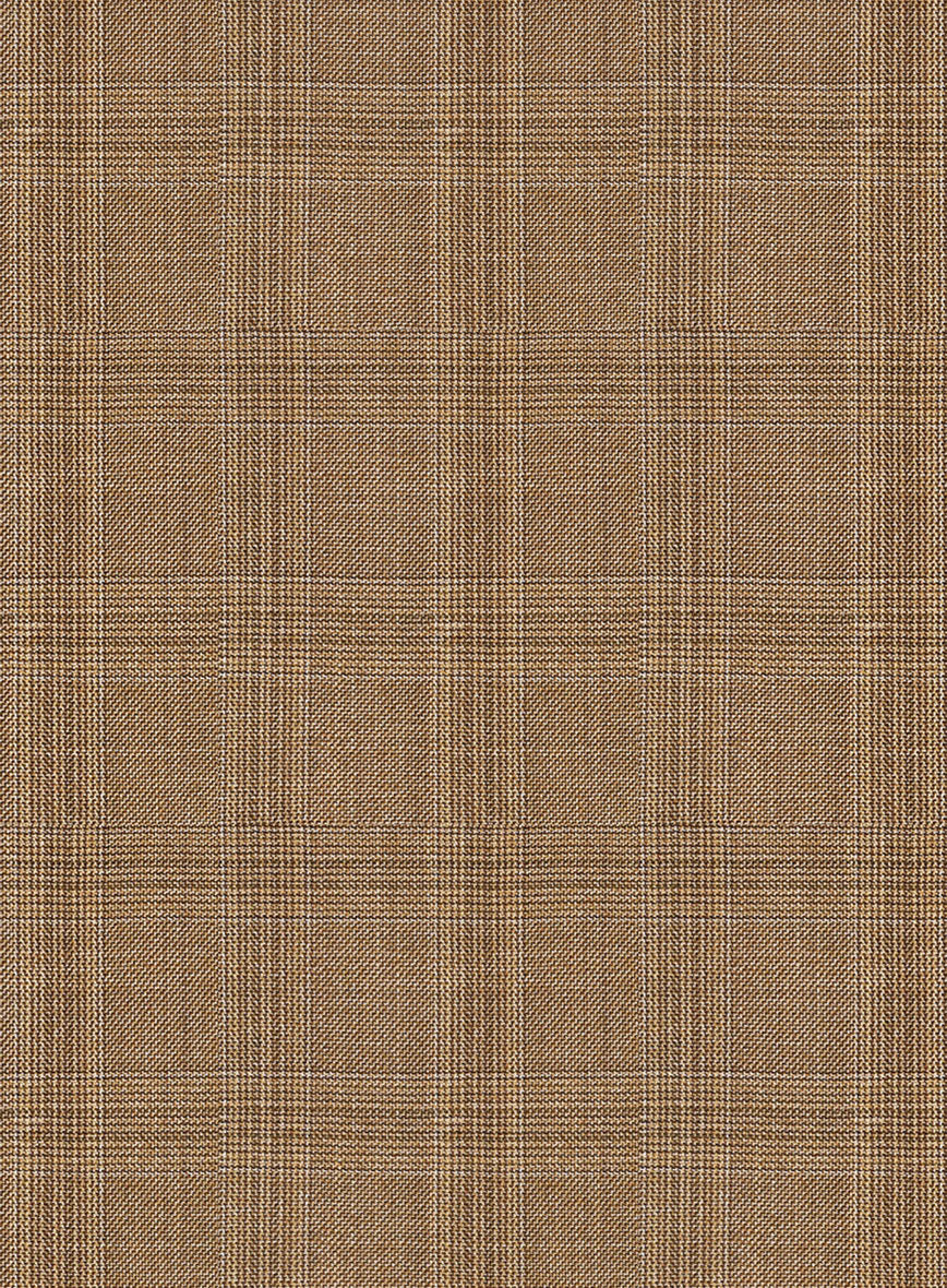 Napolean Gisde Glen Brown Wool Suit - StudioSuits