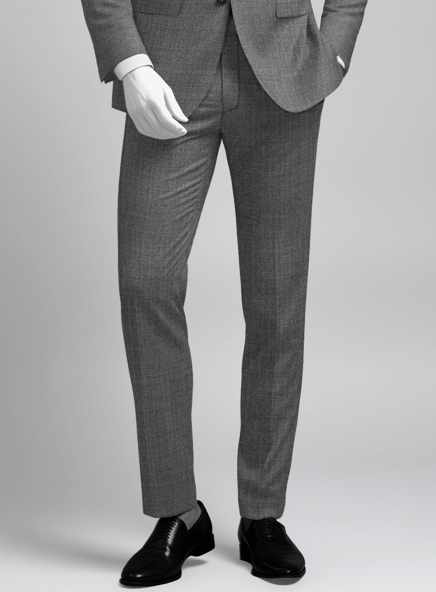 Napolean Gray Wool Pants - StudioSuits