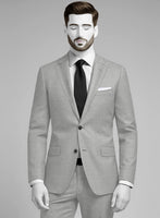 Napolean Ice Gray Wool Jacket - StudioSuits