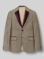 Napolean Infantary Khaki Wool Tuxedo Jacket - StudioSuits